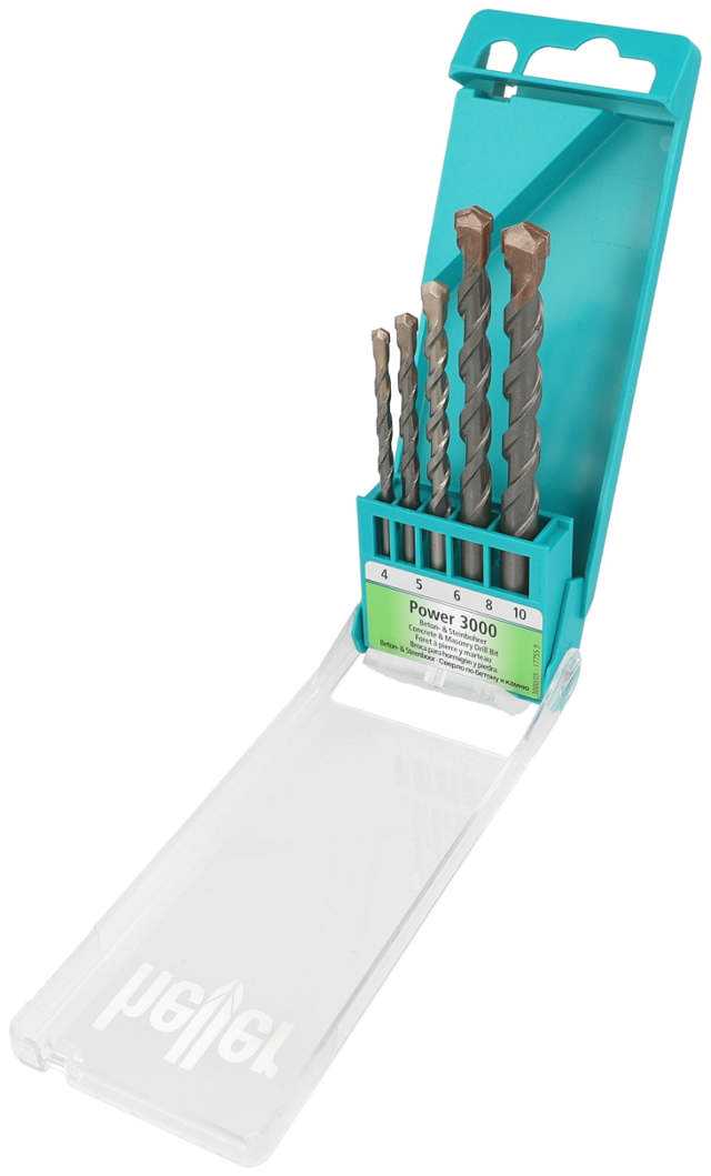 Betong- och murborrset 4/5/6/8/10mm