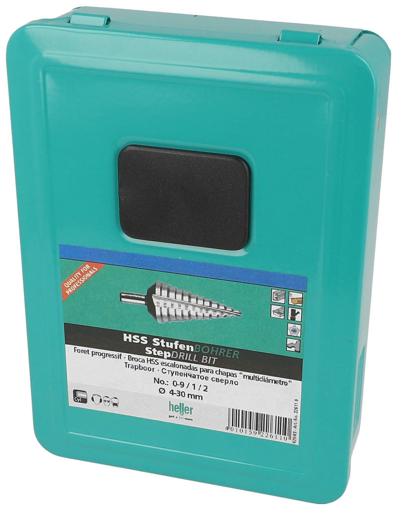 Heller stegförsänkningssats, 4-30mm, 3 st.