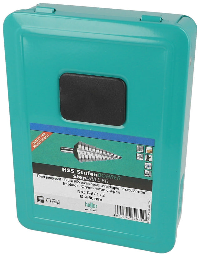 Heller stegförsänkningssats, 4-30mm, 3 st.