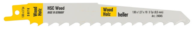 Heller bajonettsågklinga 130mm trä/grenar, pk. a 5 st. S617K