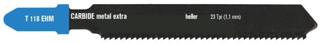 Heller sticksågsblad 50mm t/rs stål 2-5mm, pk a 3. T118EHM