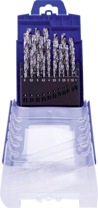 Heller metallborr HSS-G set Ø1-13mm, 25 delar