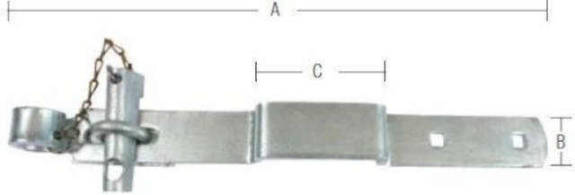 BARNGOLV 410 MM varmförzinkad -