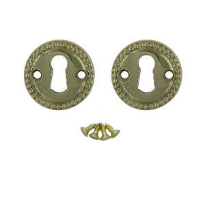 Nyckelbricka 1671-T utan flik Mässing Polerad Utan lack Ø45mm