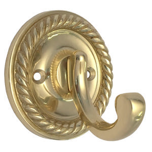 Klädkrok 9206 Almue Mässing Polerad med lack Ø60mm