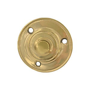 Dörrklocka 2080 Enkel Mässing Polerad med lack Ø51 mm