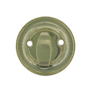 Knopp 5062R Dubbelrunda Hörn Vit