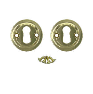 Nyckelbricka 1771-T Mässing Polerad Utan lack Ø45mm