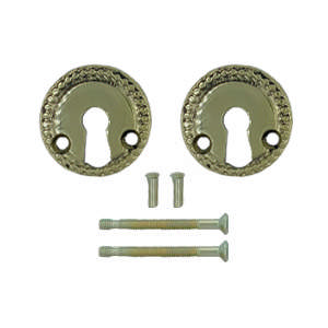 Nyckelbricka 1671-A utan flik Mässing Polerad Utan lack Ø45mm