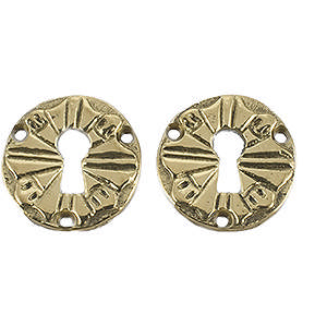 Nyckelbricka 1471 Mässing Polerad med lack Ø45