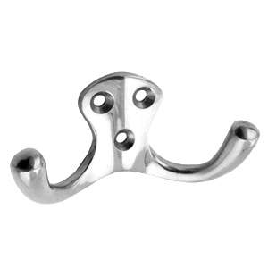 Klädkrok 83 Dubbel Krom CC18