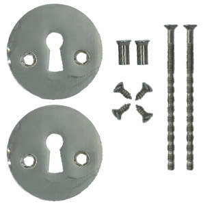 Nyckelbricka Rep med flik Mässing Polerad Utan lack Ø37mm