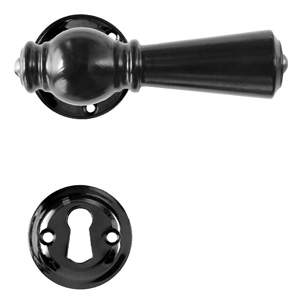 Dörrhandtag Østerbro 670, Äldre dörrar, Svart, Svartlackerad