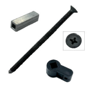 Blindskyltset 1975 Planritning med M4-skruv + träskruv cc38 Mässing Polerad Utan lack Ø50