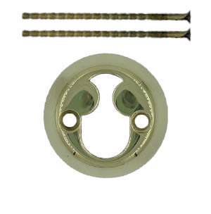 Cylinderring Rococo Mässing Polerad Utan lack 8 mm Ø50