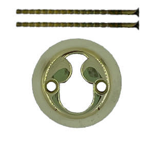 Cylinderring Rococo Mässing Polerad Utan Lack 16mm Ø50