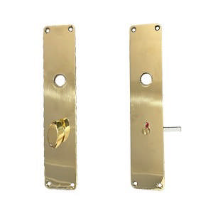 Lång tallriksset LR45 G WC Ruko cc69 Mässing Polerad Utan lack Ø15 220x45x2mm