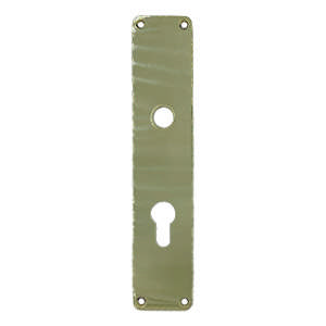 Lång skylt L45 G PZ cc70 Mässing Polerad Utan lack Ø15 220x45x2mm