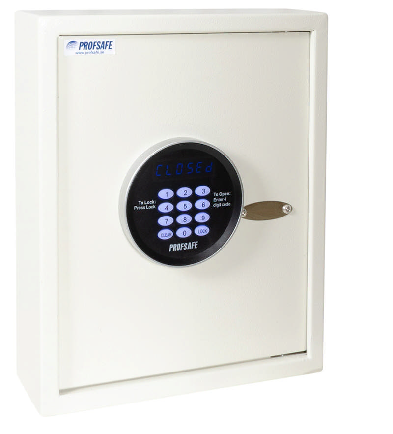 Profsafe nyckelskåp med 30 krokar m/kodlås