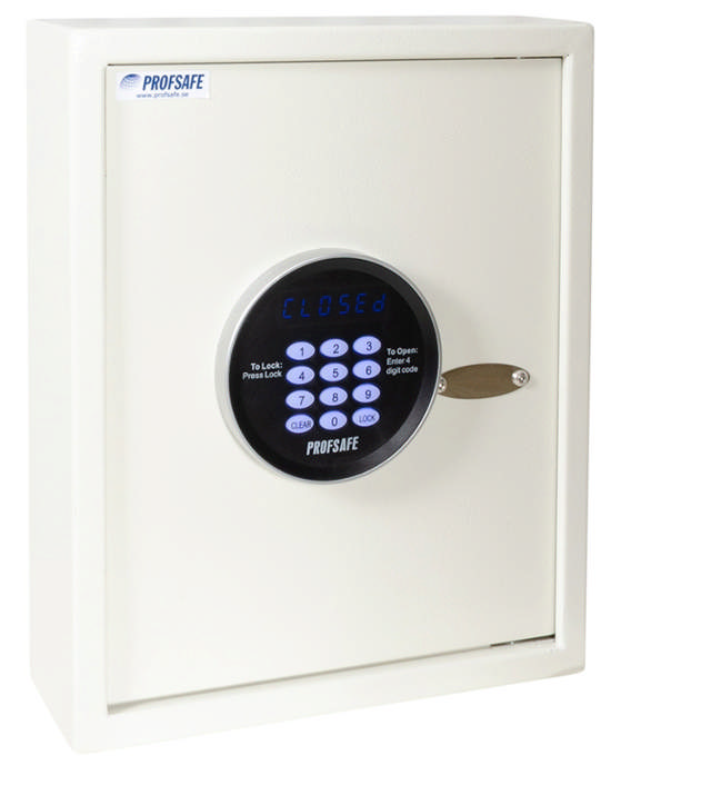 Profsafe nyckelskåp med 30 krokar m/kodlås