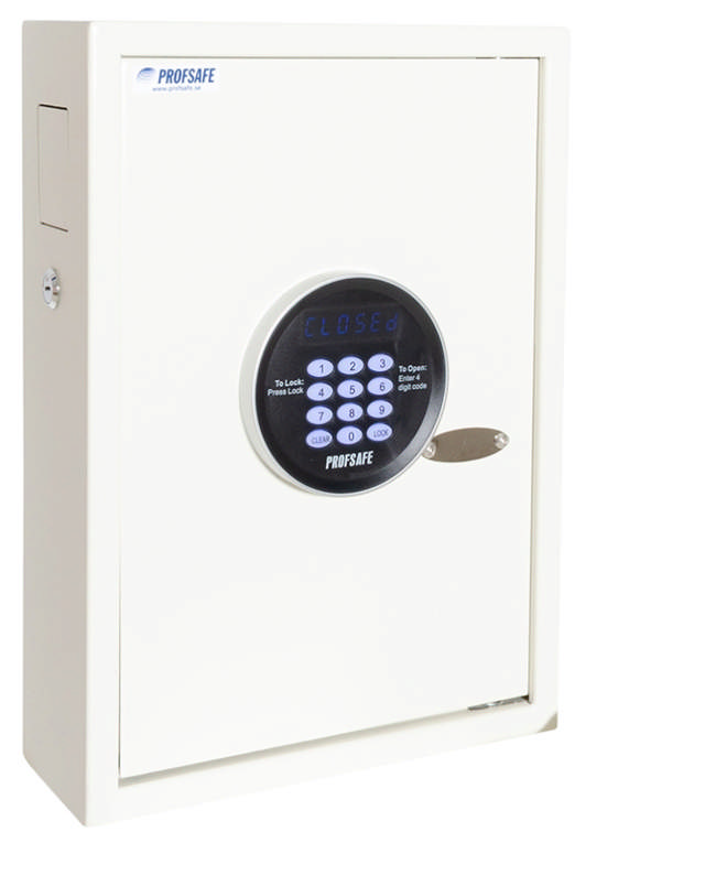 Profsafe nyckelskåp med 50 krokar m/kodlås
