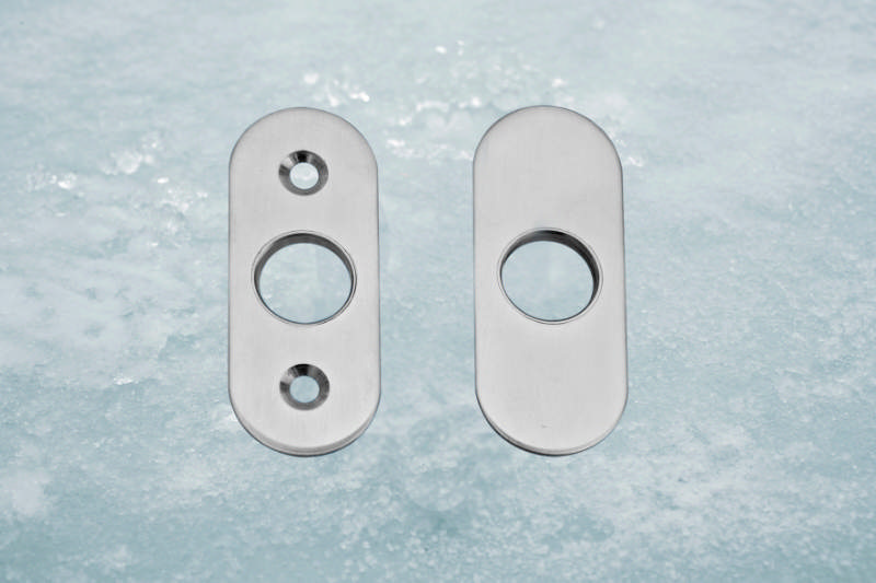 Ruko-Line dörrhandtagsrosetter smala. c:50mm inkl. träskruvar