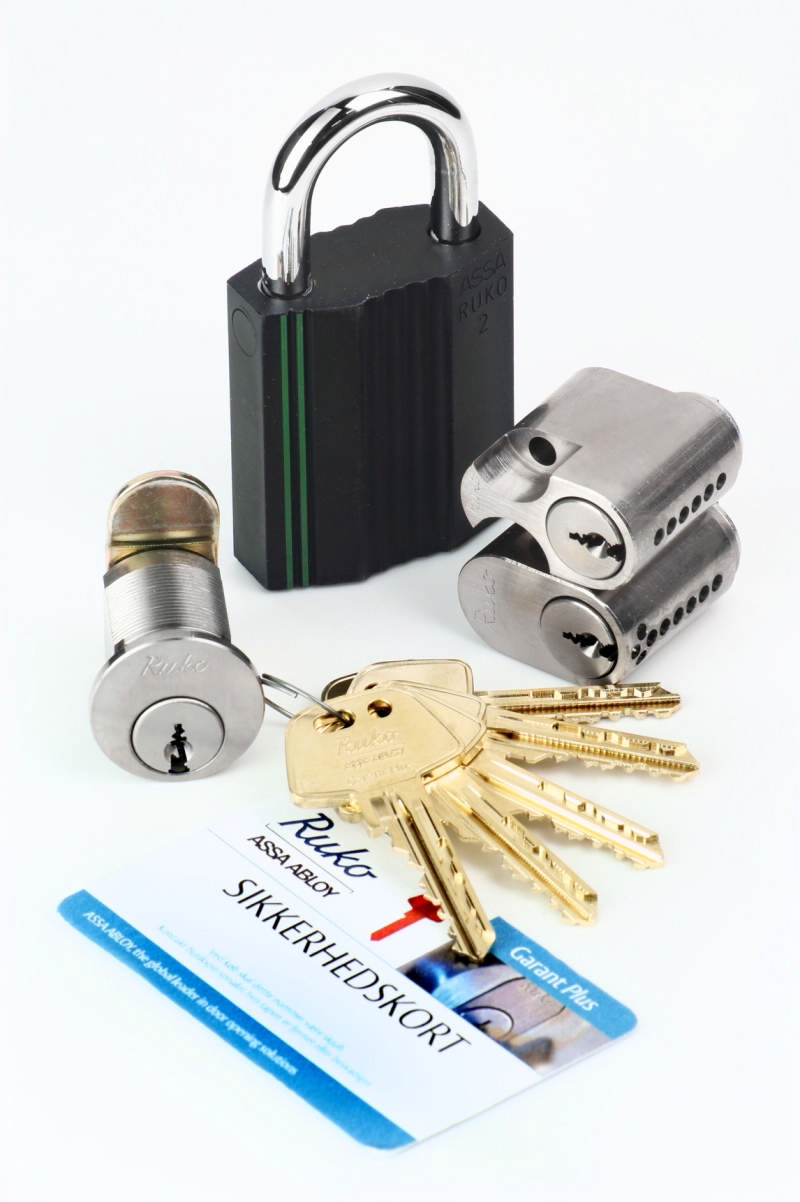 Ruko Garant+ sampak 2602, 1607, 2641, 5 nycklar & kort, krom