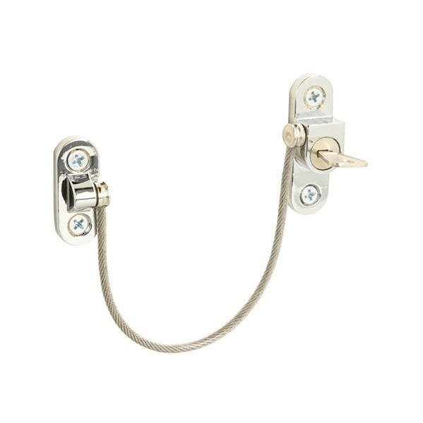 FÖNSTERLÅS, OVAL MODELL, KROMPLATERAD, M/SS-304 WIRE - 190MM