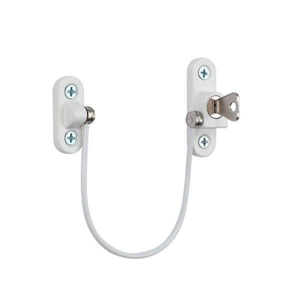 FÖNSTERLÅS, OVAL MODELL, VIT, M/SS-304 WIRE - 190MM