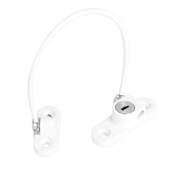 FÖNSTERLÅS, OVAL MODELL, VIT, M/SS-304 WIRE - 190MM