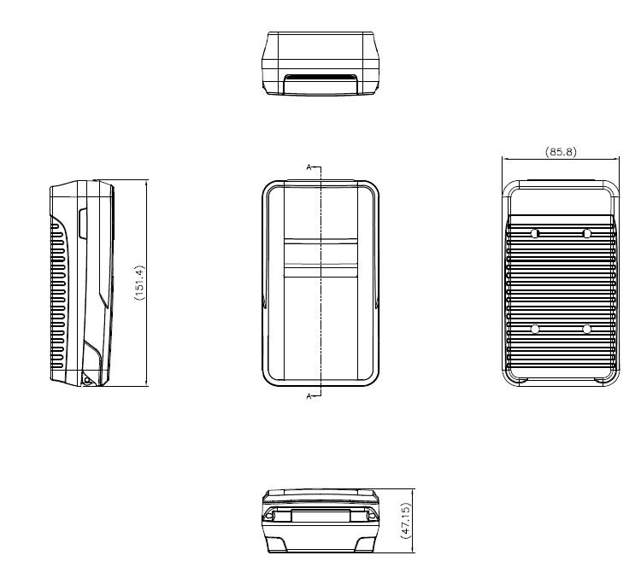 Nyckelbox Box med LED, 4 rullkoder